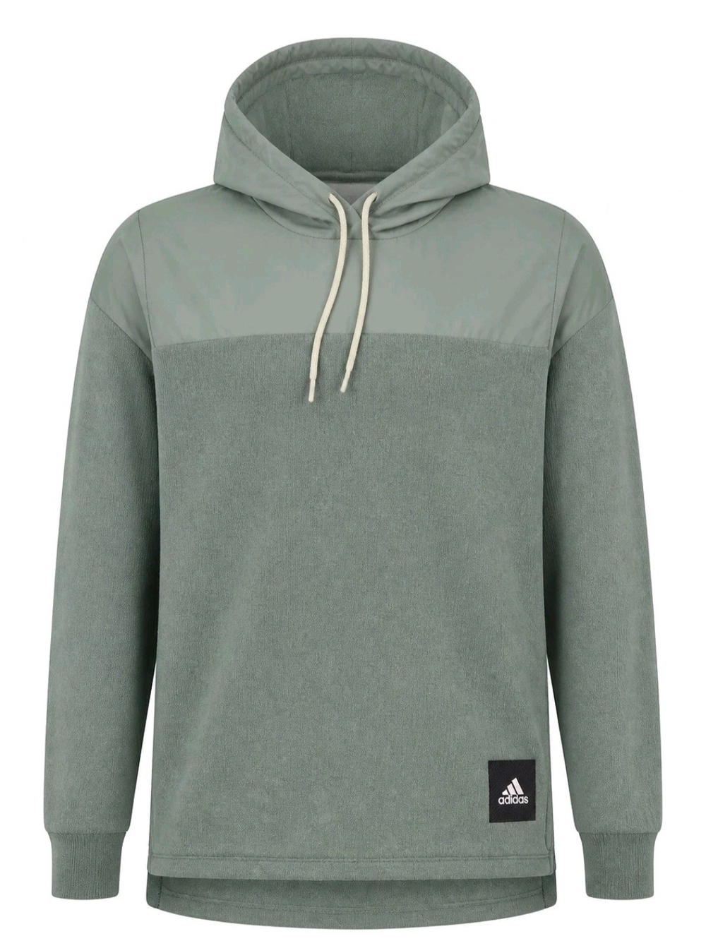 adidas Sage Green Panel Hooded Pullover Size Small